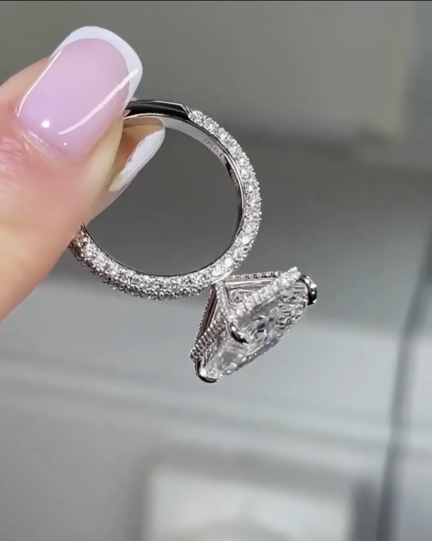 3.50 CT Radiant Cut Moissanite Engagement Ring