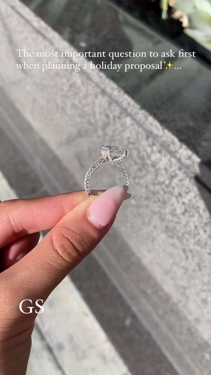 4.30 CT Radiant Cut Moissanite Engagement Ring