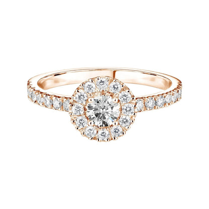 1.50 CT Round Cut Moissanite Engagement Ring