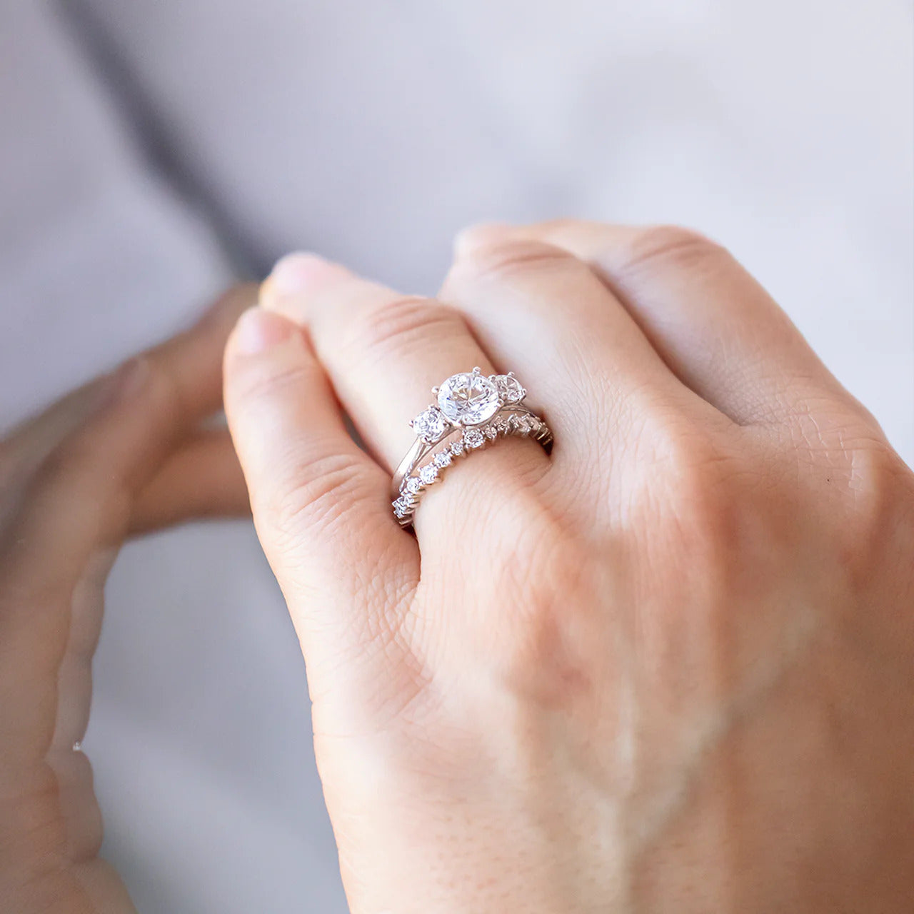0.50 TCW Round Brilliant Cut Full Eternity Wedding Band