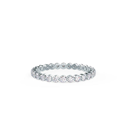 0.40 TCW Round Brilliant Cut 1.5mm Full Eternity Wedding Band