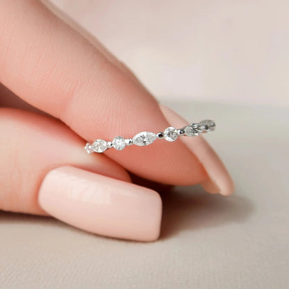 2.50 CT Radiant Cut Moissanite Hidden Halo Bridal Wedding Ring Set