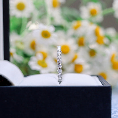 0.40 TCW Round Brilliant Cut 1.5mm Full Eternity Wedding Band