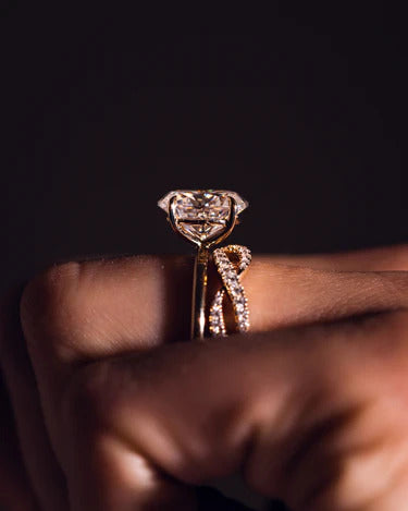 Infinity Unique Wedding Band Ring Engagement Matching Band For Bridal