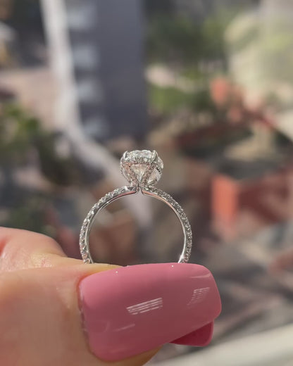 3.00 CT Oval Cut Moissanite Bridal Wedding Ring Set