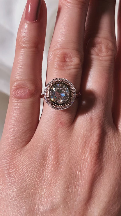 2.50 CT Round Cut Moissanite Wedding Ring