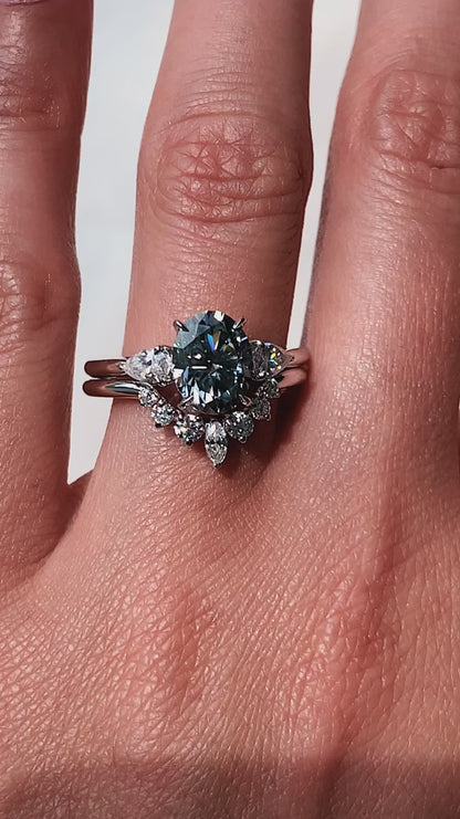 2.50 CT Oval Cut Moissanite Engagement Ring