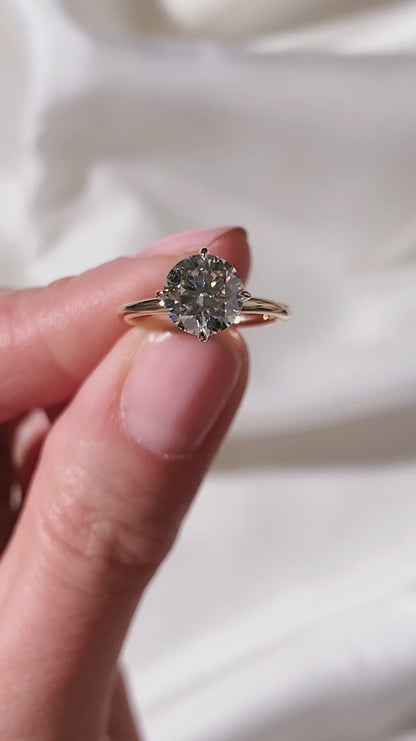 2.00 CT Round Cut Moissanite Valentine Ring