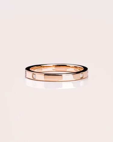 Lab grown Diamond Wedding Eternity Band Solid Gold Diamond Band For Girl